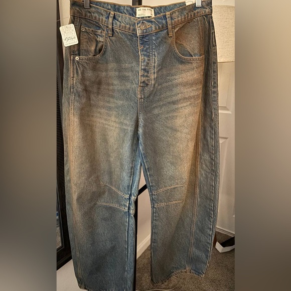 NWT* - We The Free Barrel Jeans - Mid Rise - Lost In The Desert - Size 32 - Picture 10 of 16